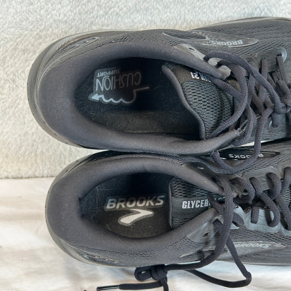 Brooks Glycerin GTS 21 Mens Running Shoes Black Low Top Sneaker Size 12 - Picture 6 of 16